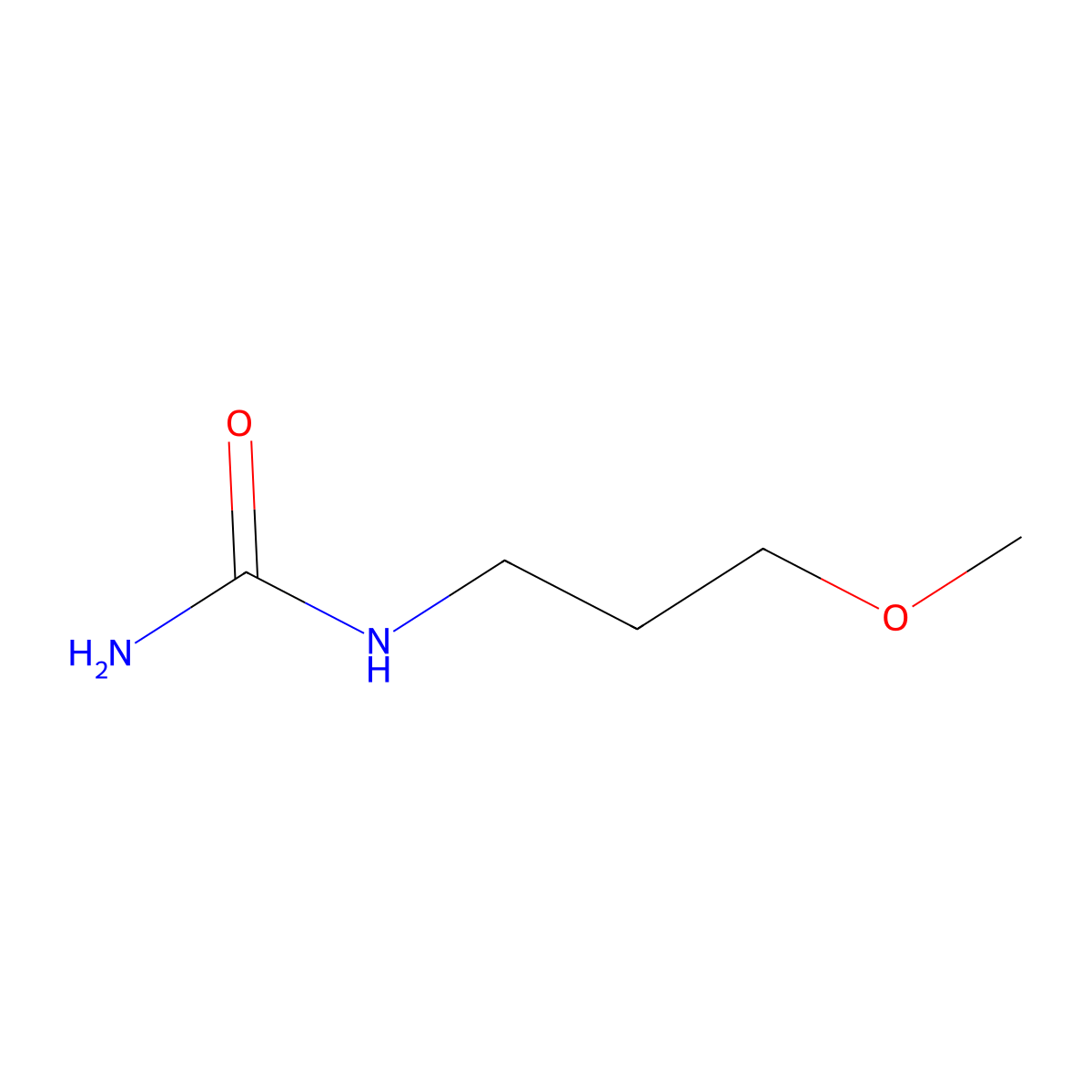 N-(3-methoxypropyl)urea molecular structure, CAS 1119-61-5
