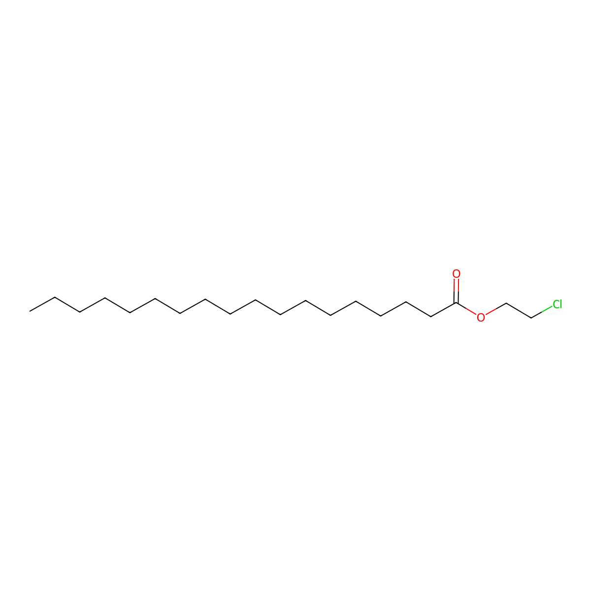 2-Chloroethyl stearate molecular structure, CAS 1119-75-1