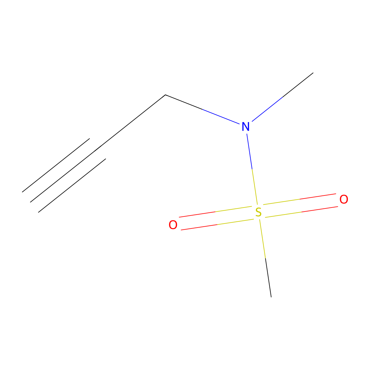 N-Methyl-N-prop-2-yn-1-ylmethanesulfonamide molecular structure, CAS 111903-21-0