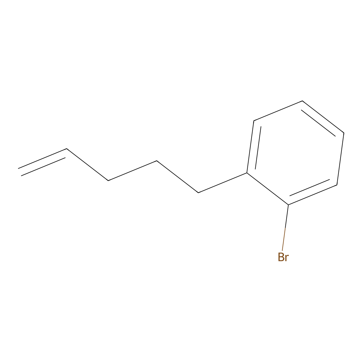 1-Bromo-2-(pent-4-en-1-yl)benzene molecular structure, CAS 1119036-64-4
