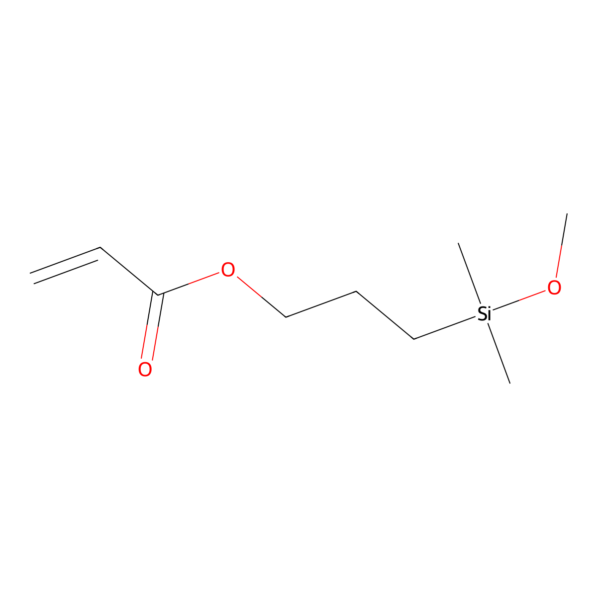 3-(Methoxydimethylsilyl)propyl Acrylate molecular structure, CAS 111918-90-2