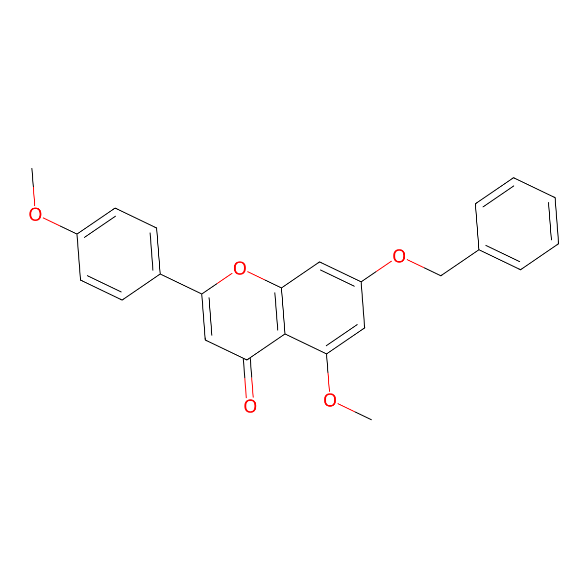 7-(Benzyloxy)-5-methoxy-2-(4-methoxyphenyl)-4H-chromen-4-one molecular structure, CAS 111922-60-2