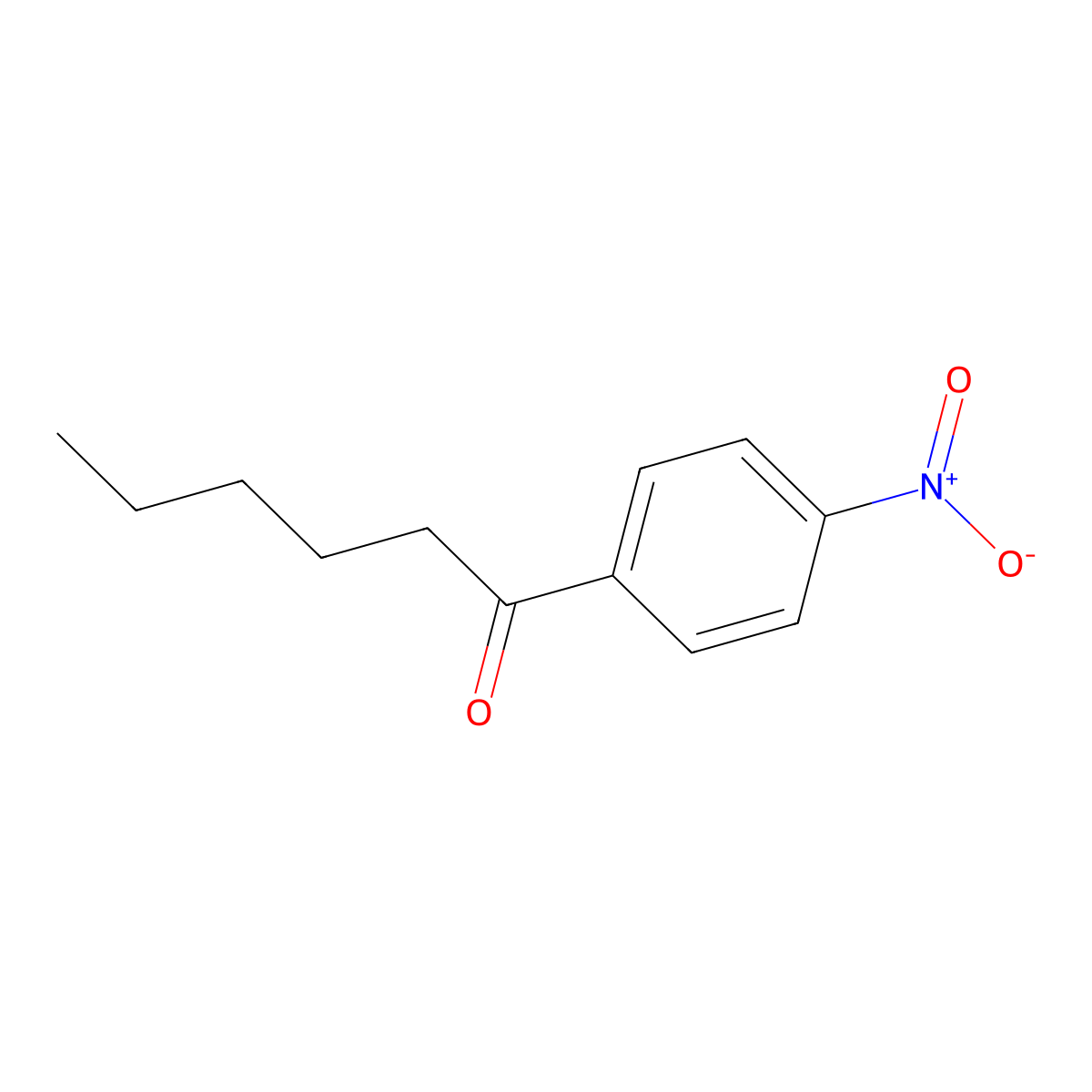 1-(4-Nitrophenyl)hexan-1-one molecular structure, CAS 111922-99-7