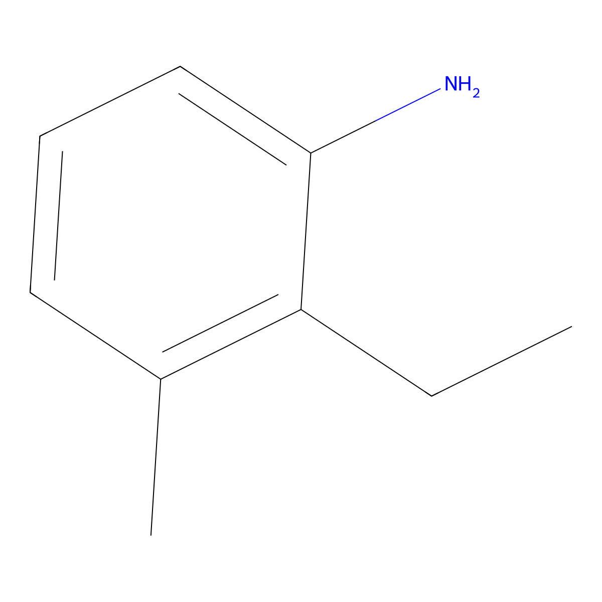2-Ethyl-3-methylaniline molecular structure, CAS 111923-32-1
