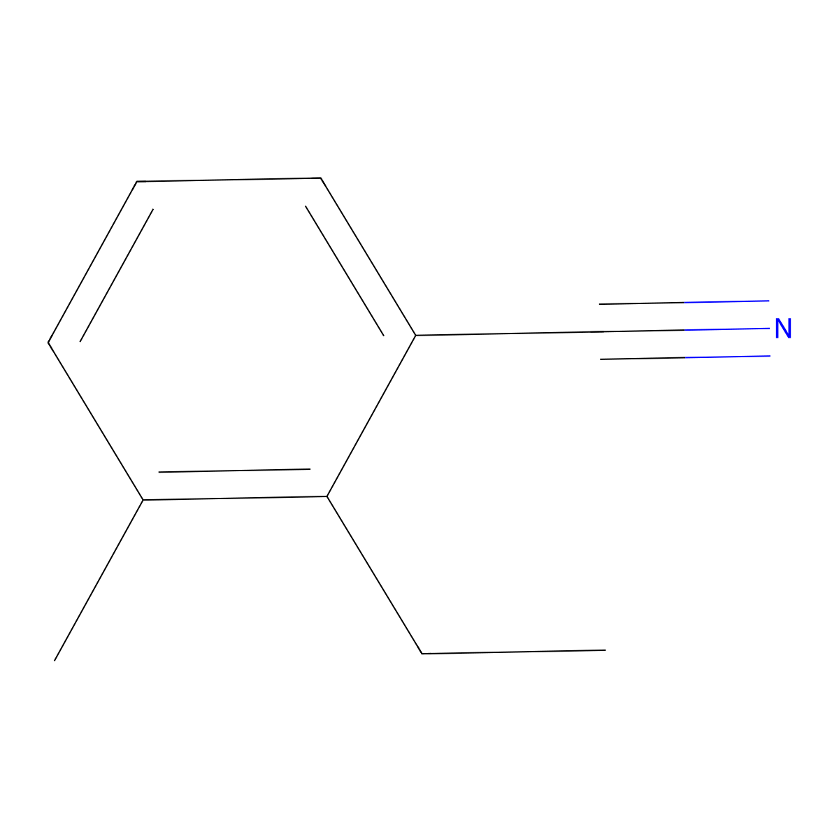 2-Ethyl-3-methylbenzonitrile molecular structure, CAS 111923-33-2