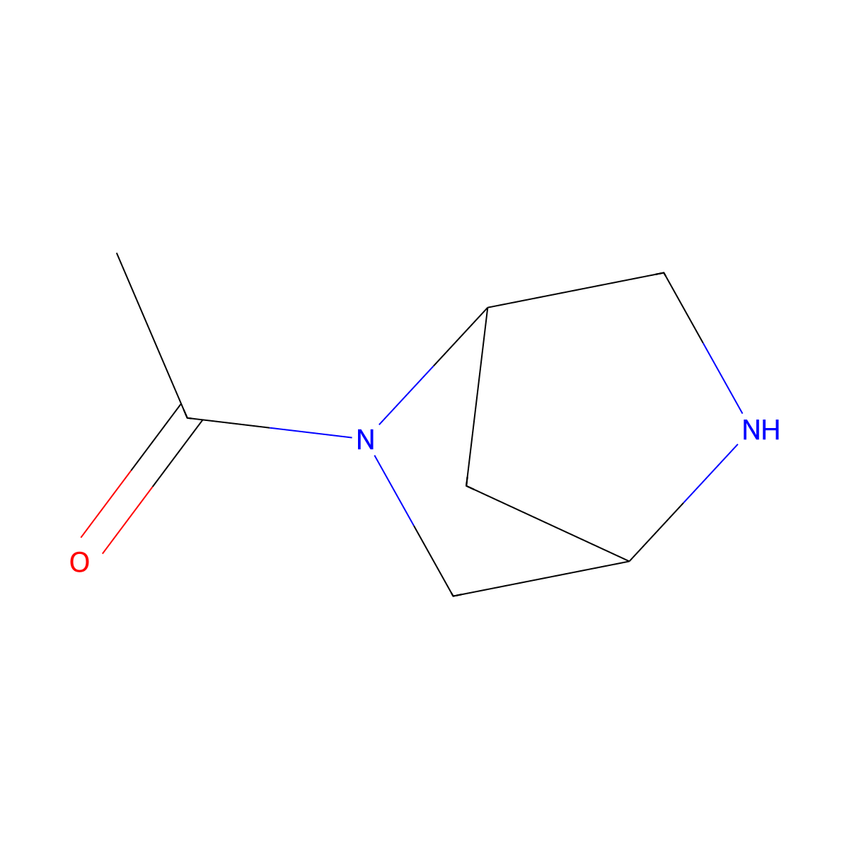 1-[(1S,4S)-2,5-Diazabicyclo[2.2.1]heptan-2-yl]ethan-1-one molecular structure, CAS 1119261-23-2