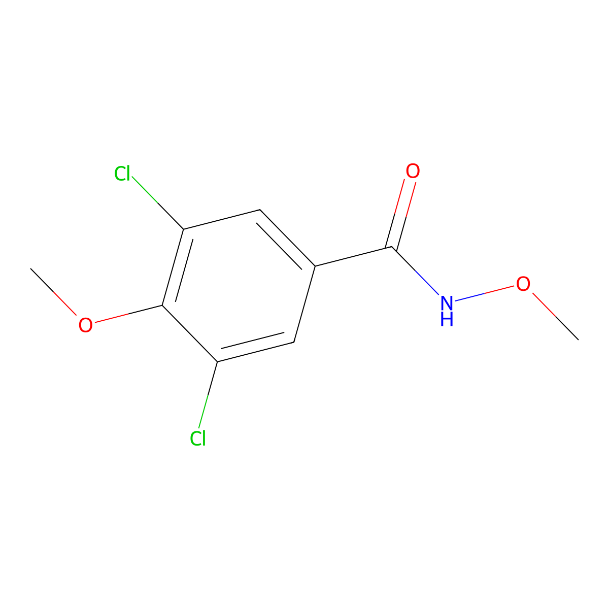 3,5-dichloro-N,4-dimethoxybenzamide molecular structure, CAS 1119266-31-7