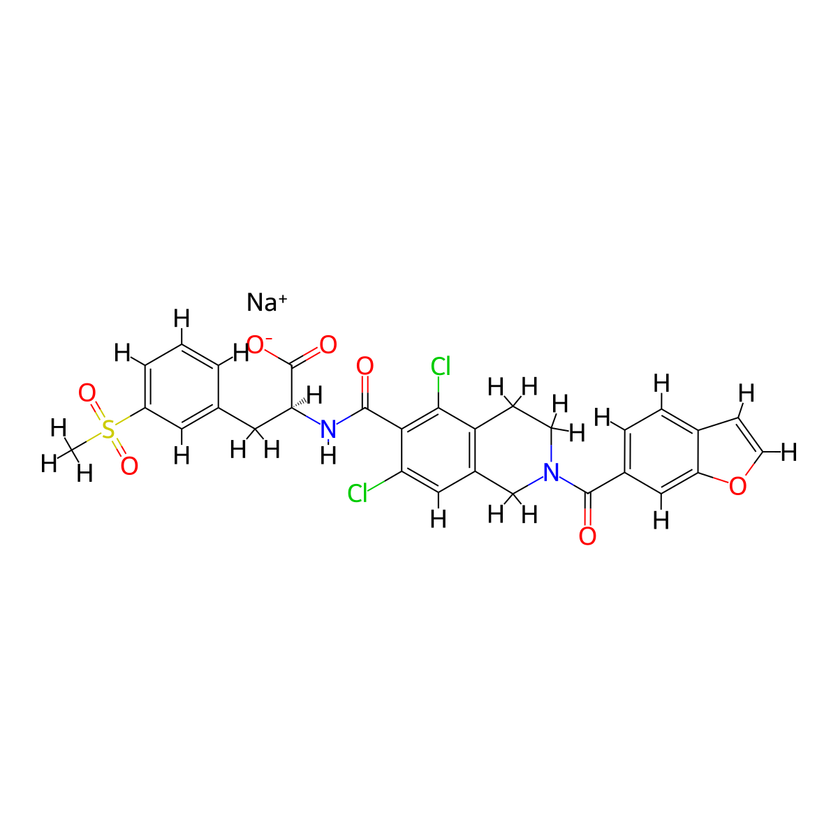 Lifitegrast Sodium molecular structure, CAS 1119276-80-0