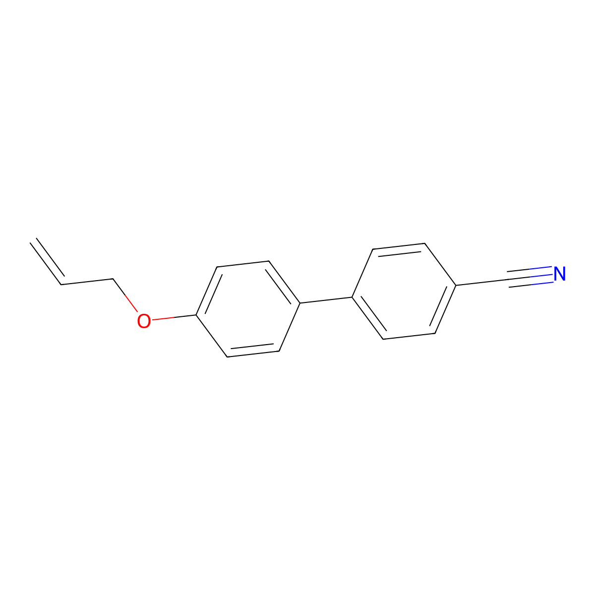4-(4-Prop-2-enoxyphenyl)benzonitrile molecular structure, CAS 111928-38-2