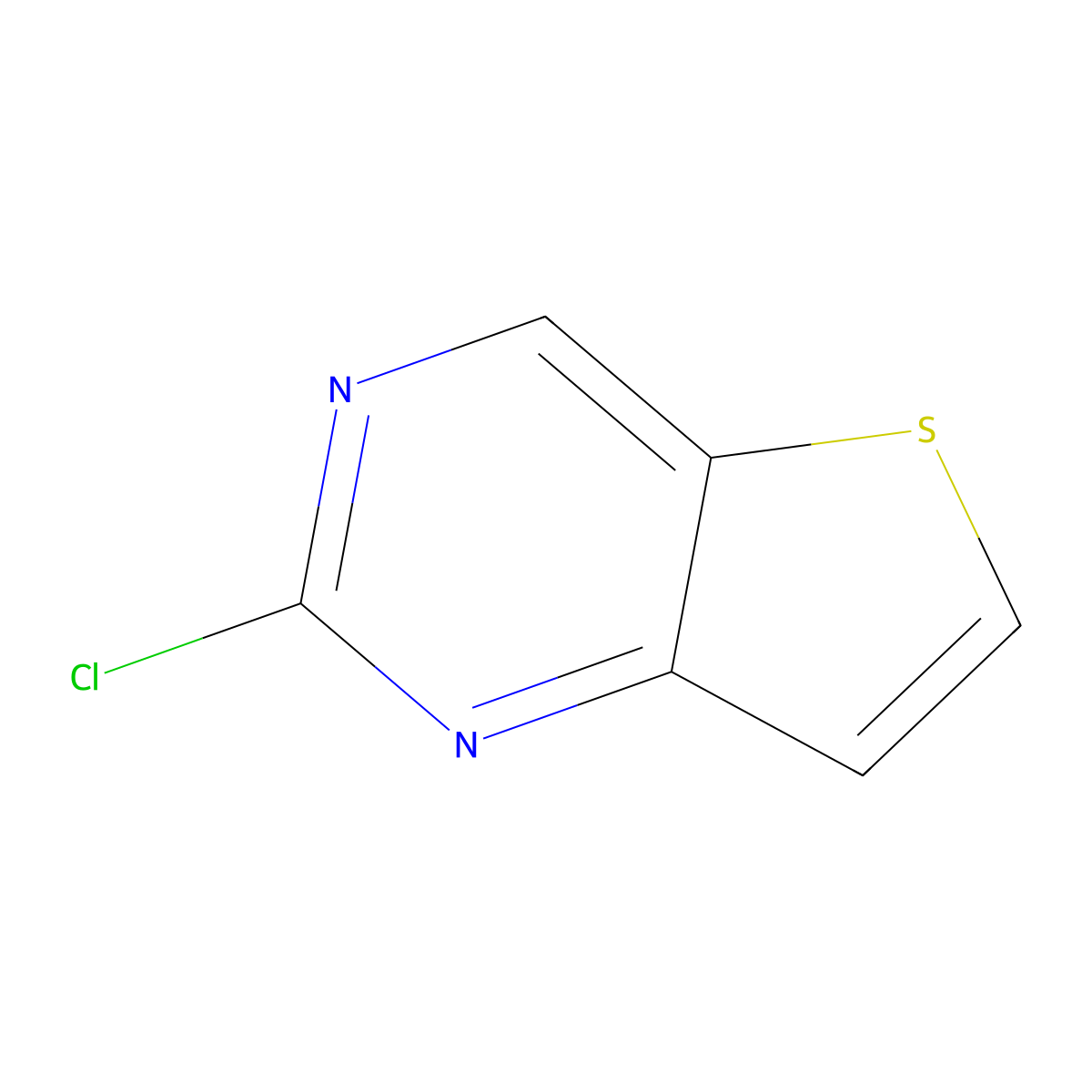 2-Chlorothieno[3,2-d]pyrimidine molecular structure, CAS 1119280-68-0