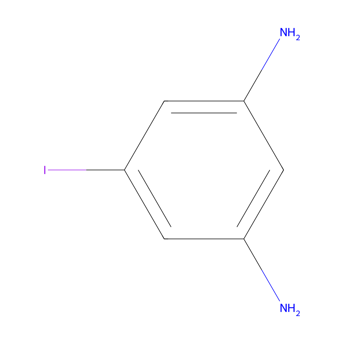 5-Iodobenzene-1,3-diamine molecular structure, CAS 111938-17-1