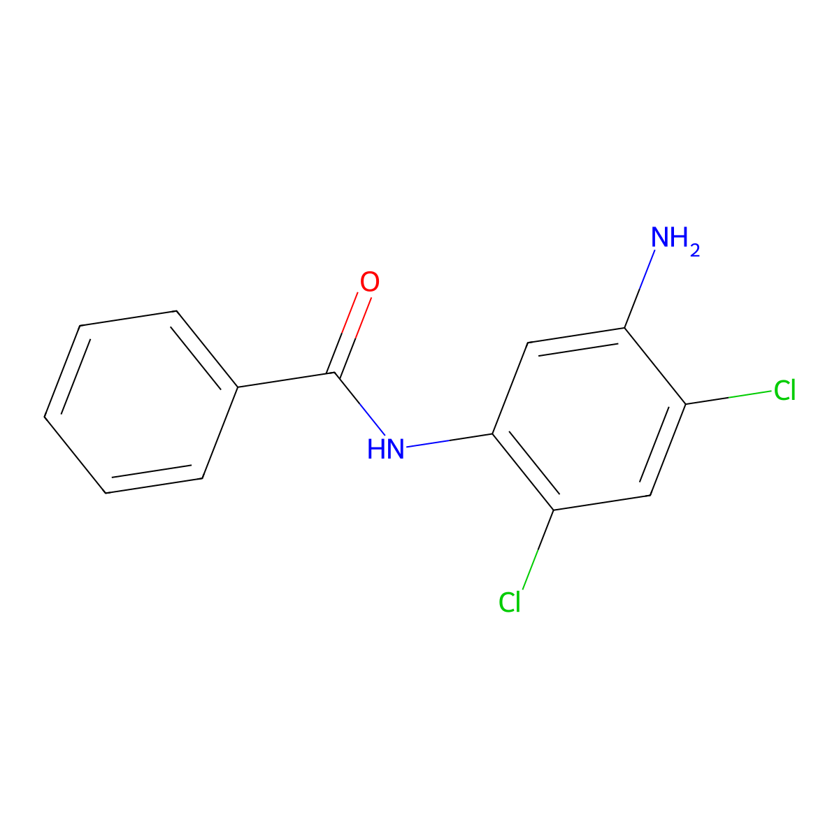 N-(5-amino-2,4-dichlorophenyl)benzamide molecular structure, CAS 1119390-46-3