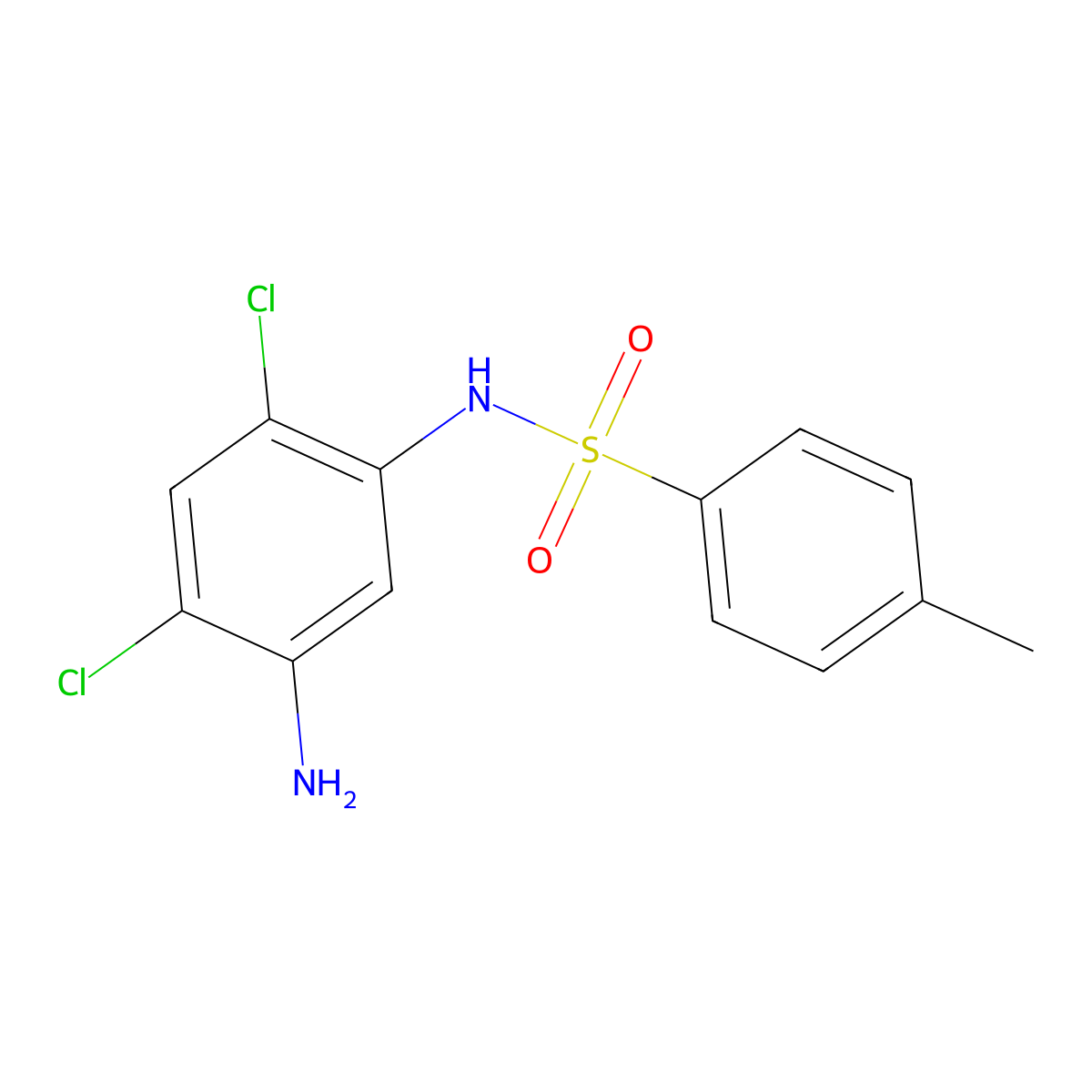 N-(5-amino-2,4-dichlorophenyl)-4-methylbenzenesulfonamide molecular structure, CAS 1119390-49-6