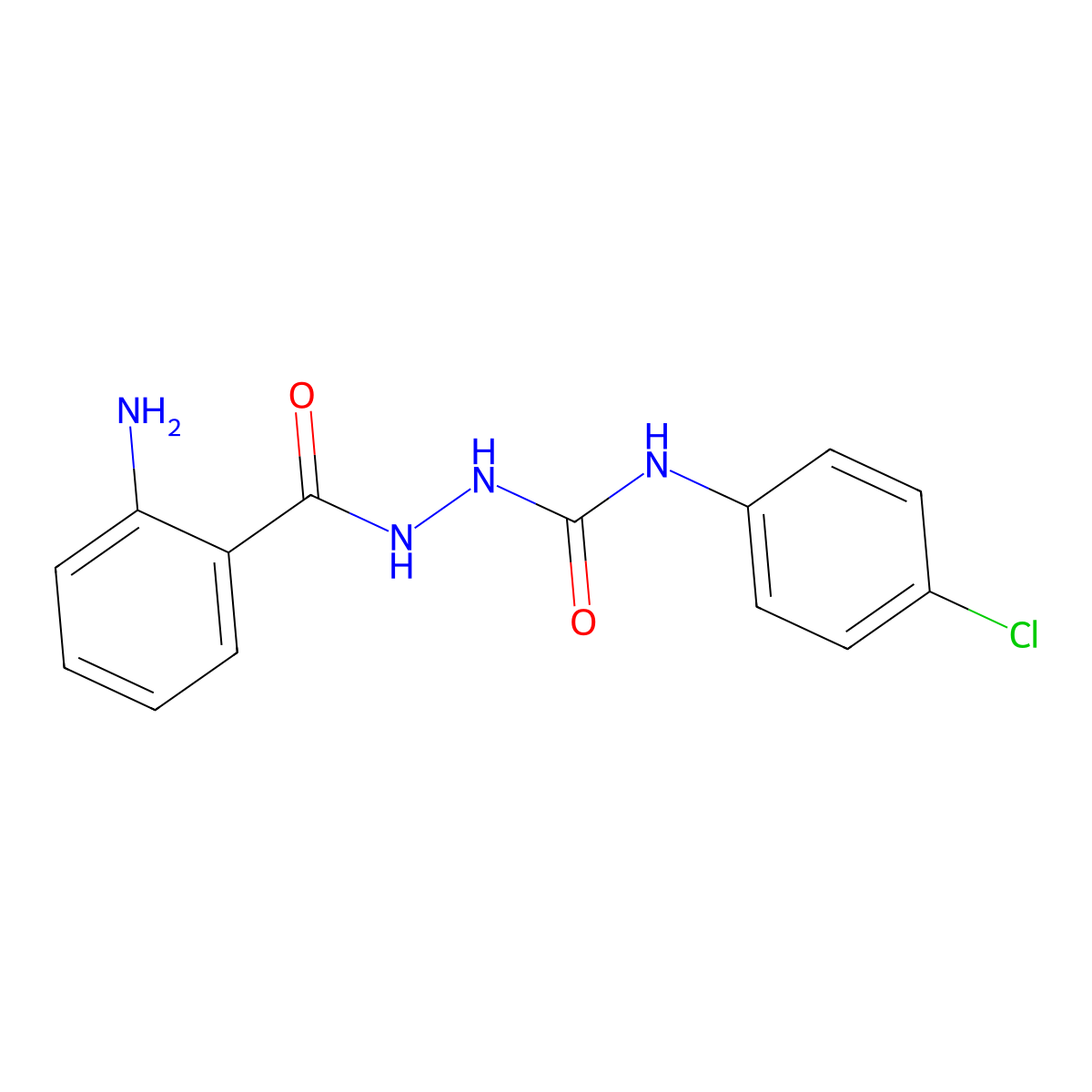 1-(2-Aminobenzoyl)-4-(4-chlorophenyl)semicarbazide molecular structure, CAS 1119391-75-1
