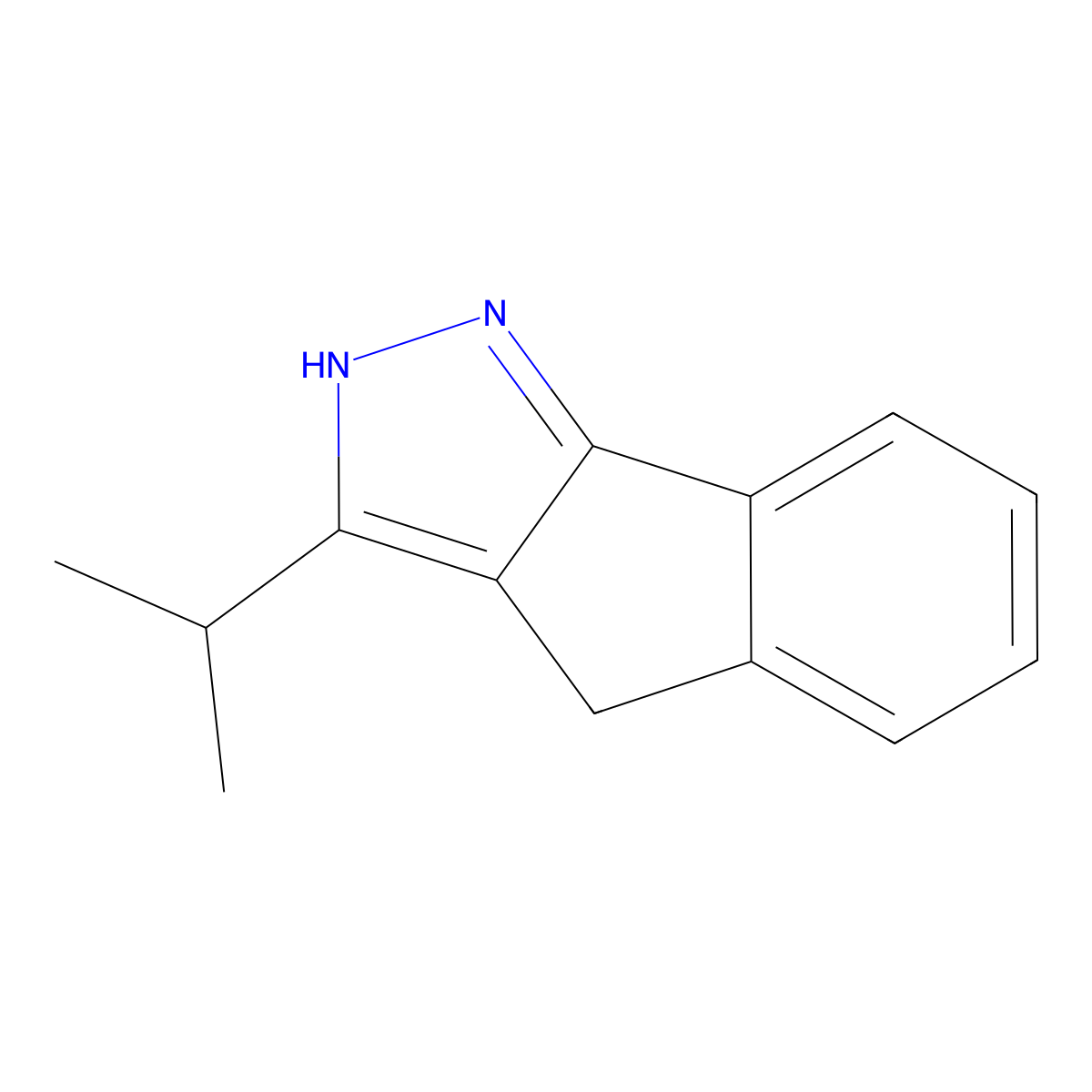 3-Propan-2-yl-2,4-dihydroindeno[1,2-c]pyrazole molecular structure, CAS 1119391-80-8
