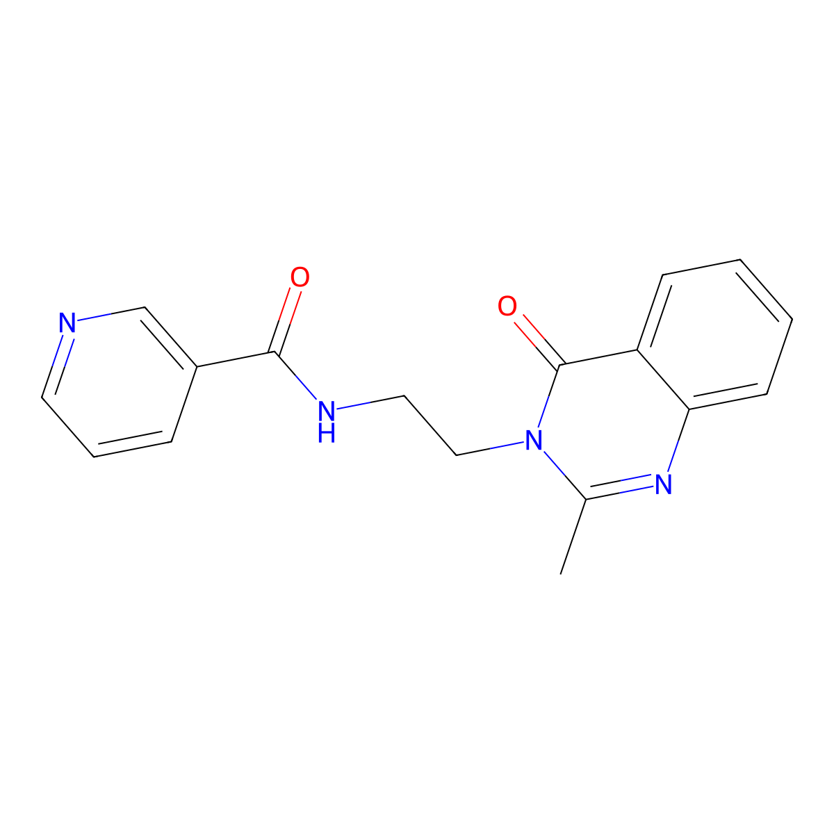 N-[2-(2-methyl-4-oxoquinazolin-3(4H)-yl)ethyl]pyridine-3-carboxamide molecular structure, CAS 1119431-93-4
