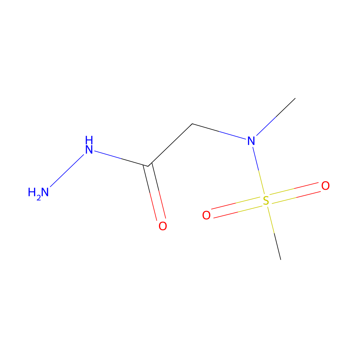 N-(2-Hydrazinyl-2-oxoethyl)-N-methylmethanesulfonamide molecular structure, CAS 1119445-29-2