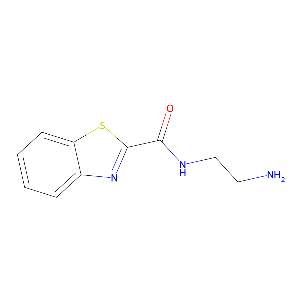 N-(2-aminoethyl)-1,3-benzothiazole-2-carboxamide molecular structure, CAS 1119447-57-2
