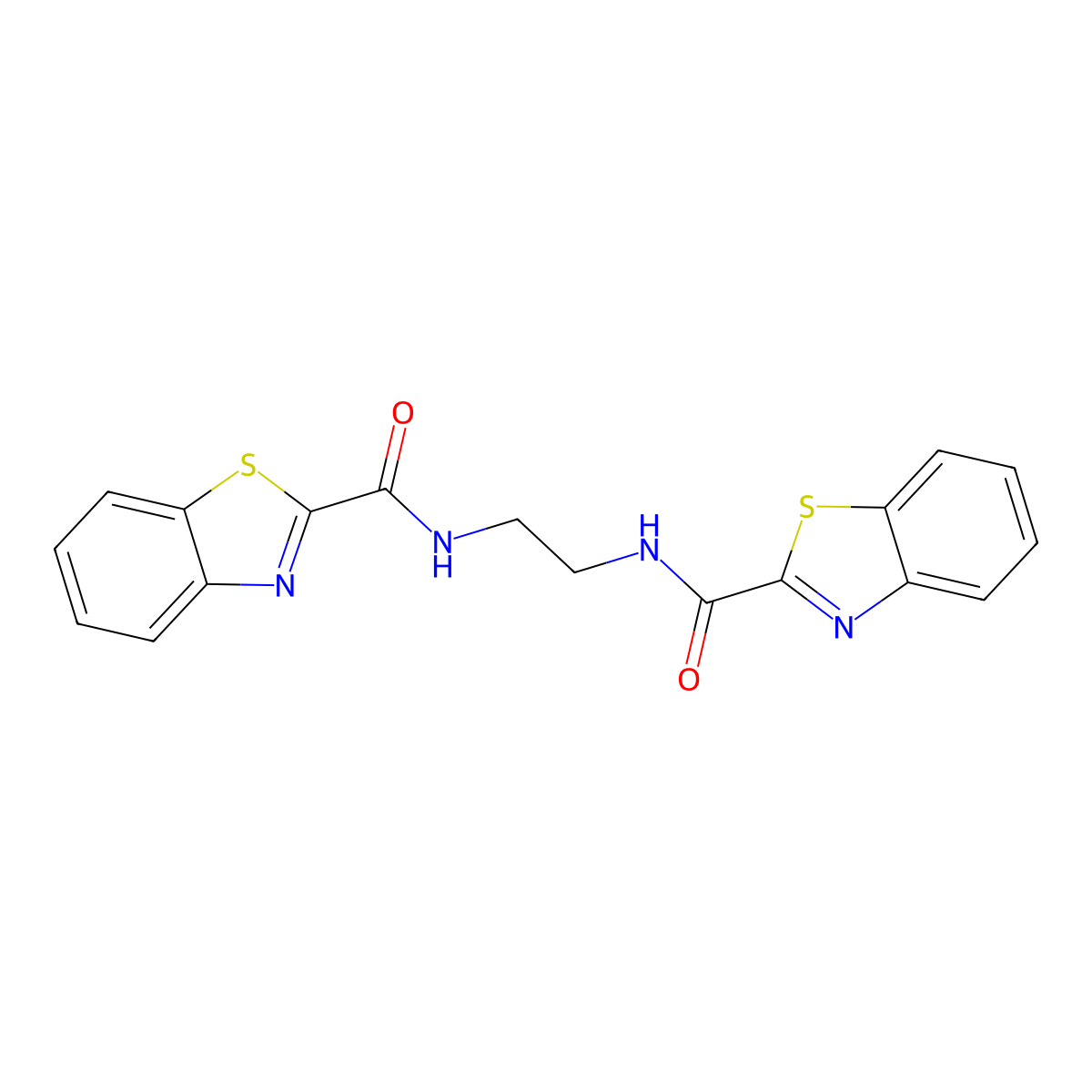 N-{2-[(1,3-benzothiazol-2-ylcarbonyl)amino]ethyl}-1,3-benzothiazole-2-carboxamide molecular structure, CAS 1119447-72-1