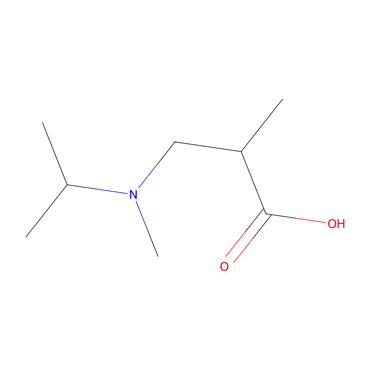 3-(Isopropyl(methyl)amino)-2-methylpropanoic acid molecular structure, CAS 1119449-49-8
