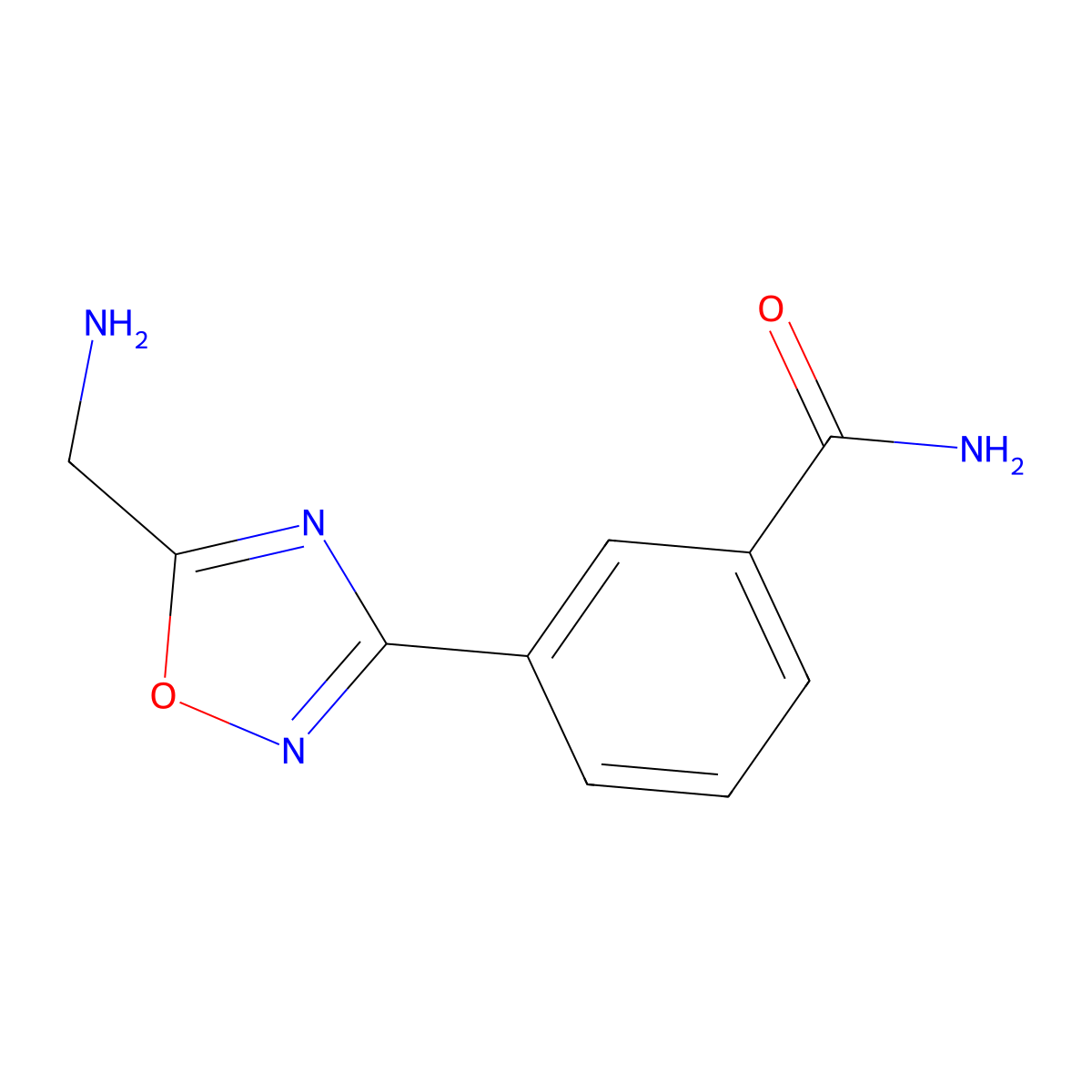 3-[5-(Aminomethyl)-1,2,4-oxadiazol-3-yl]benzamide hydrochloride molecular structure, CAS 1119449-55-6