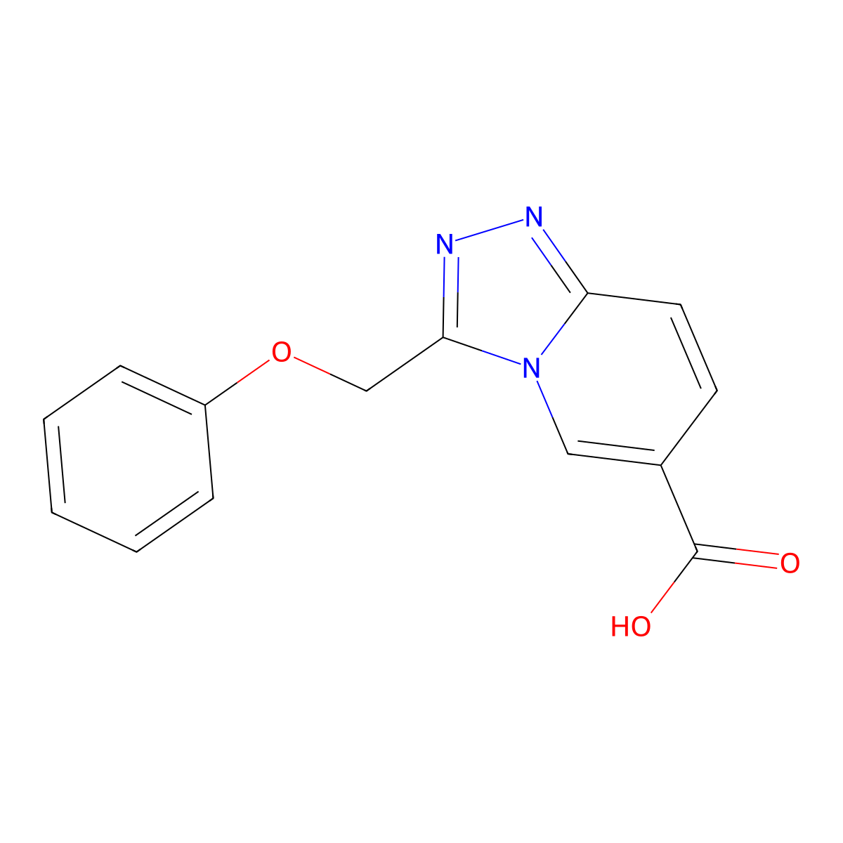 3-(Phenoxymethyl)[1,2,4]triazolo[4,3-a]pyridine-6-carboxylic acid molecular structure, CAS 1119449-68-1