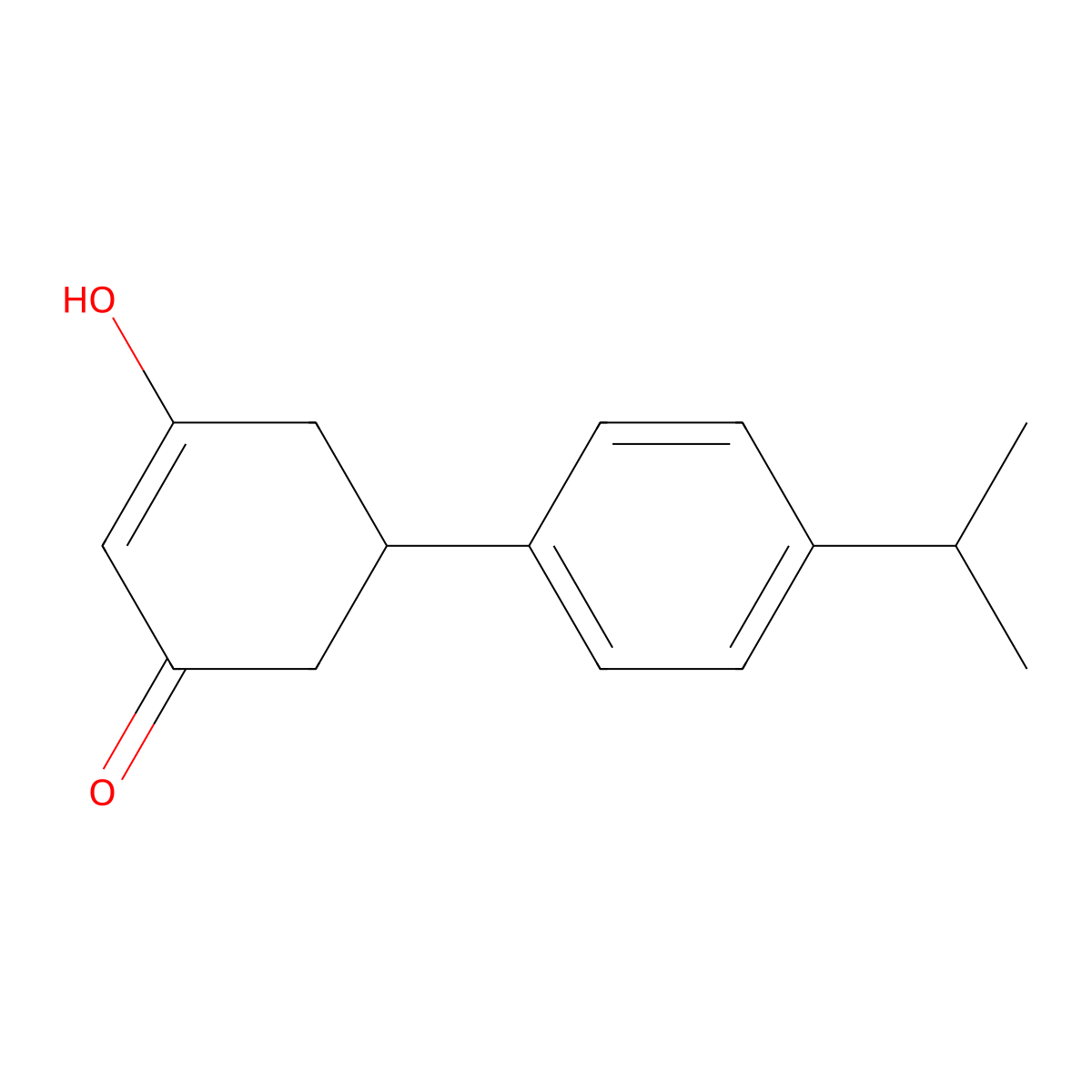 3-Hydroxy-5-(4-isopropylphenyl)cyclohex-2-en-1-one molecular structure, CAS 111945-86-9