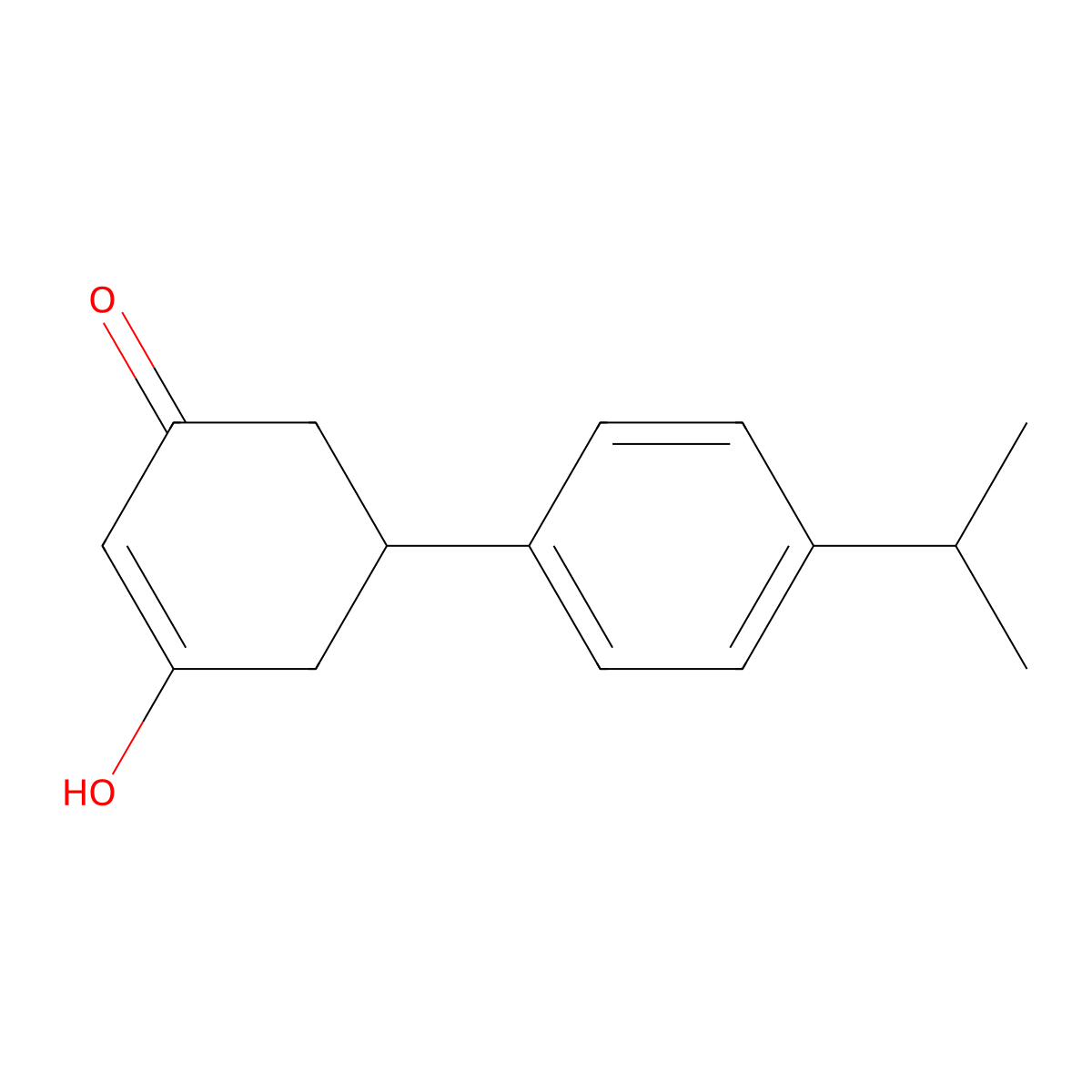 3-Hydroxy-5-(4-isopropylphenyl)cyclohex-2-en-1-one molecular structure, CAS 111945-86-9