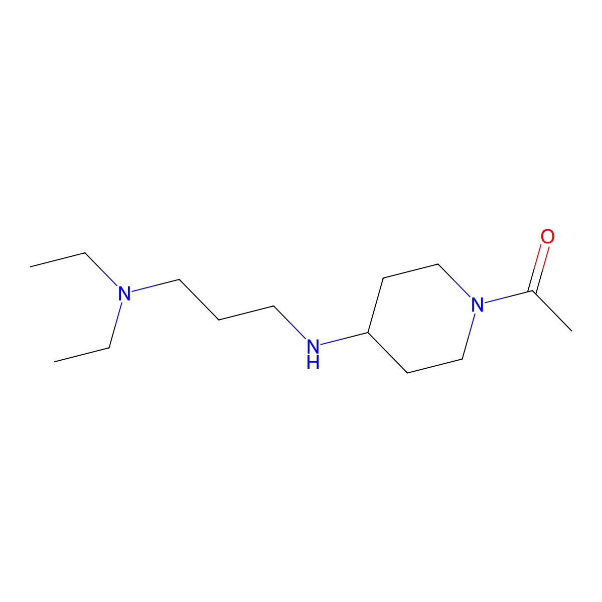 N'-(1-acetylpiperidin-4-yl)-N,N-diethylpropane-1,3-diamine molecular structure, CAS 1119450-05-3