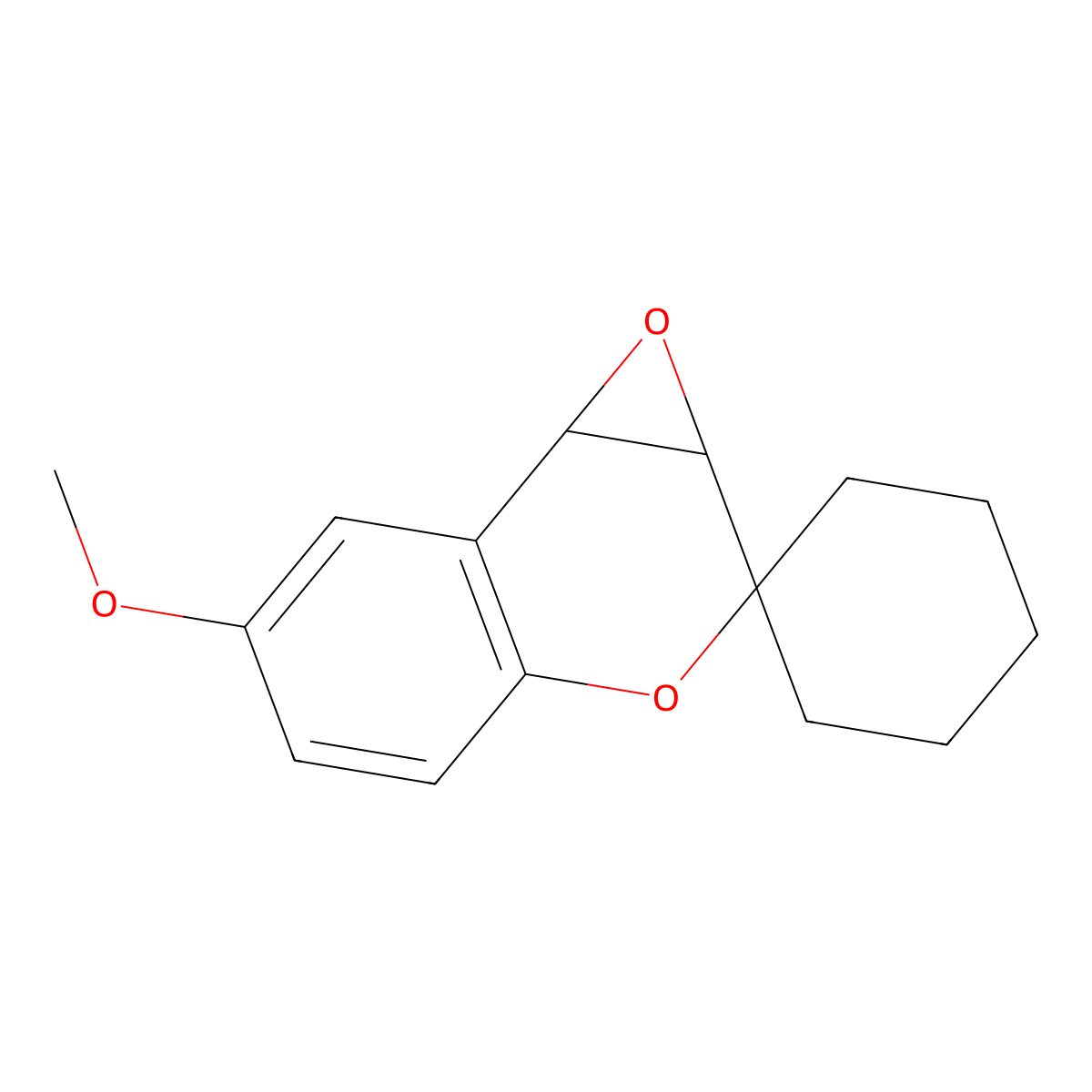 6'-Methoxy-1a',7b'-dihydrospiro[cyclohexane-1,2'-oxireno[c]chromene] molecular structure, CAS 1119450-07-5