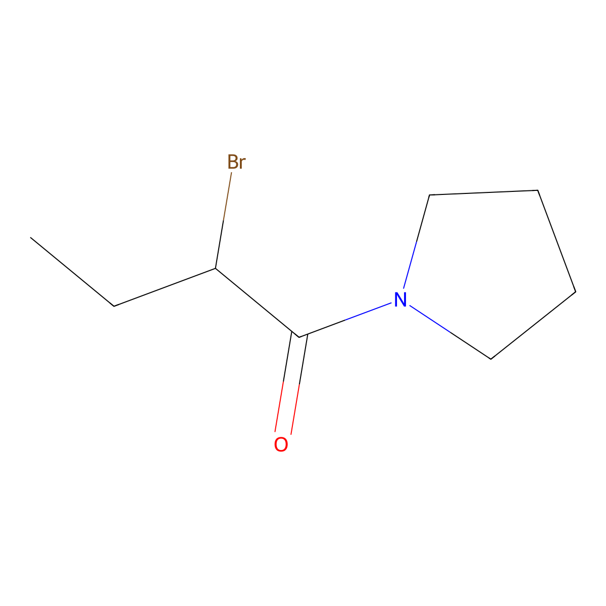 1-(2-Bromobutanoyl)pyrrolidine molecular structure, CAS 1119450-19-9