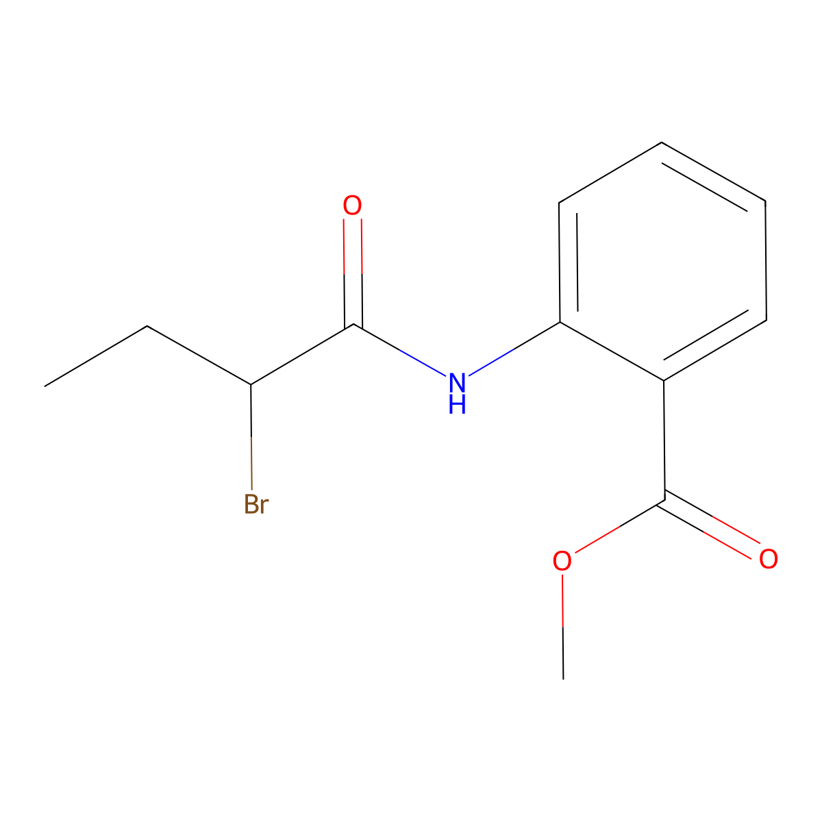 Methyl 2-[(2-bromobutanoyl)amino]benzoate molecular structure, CAS 1119450-22-4