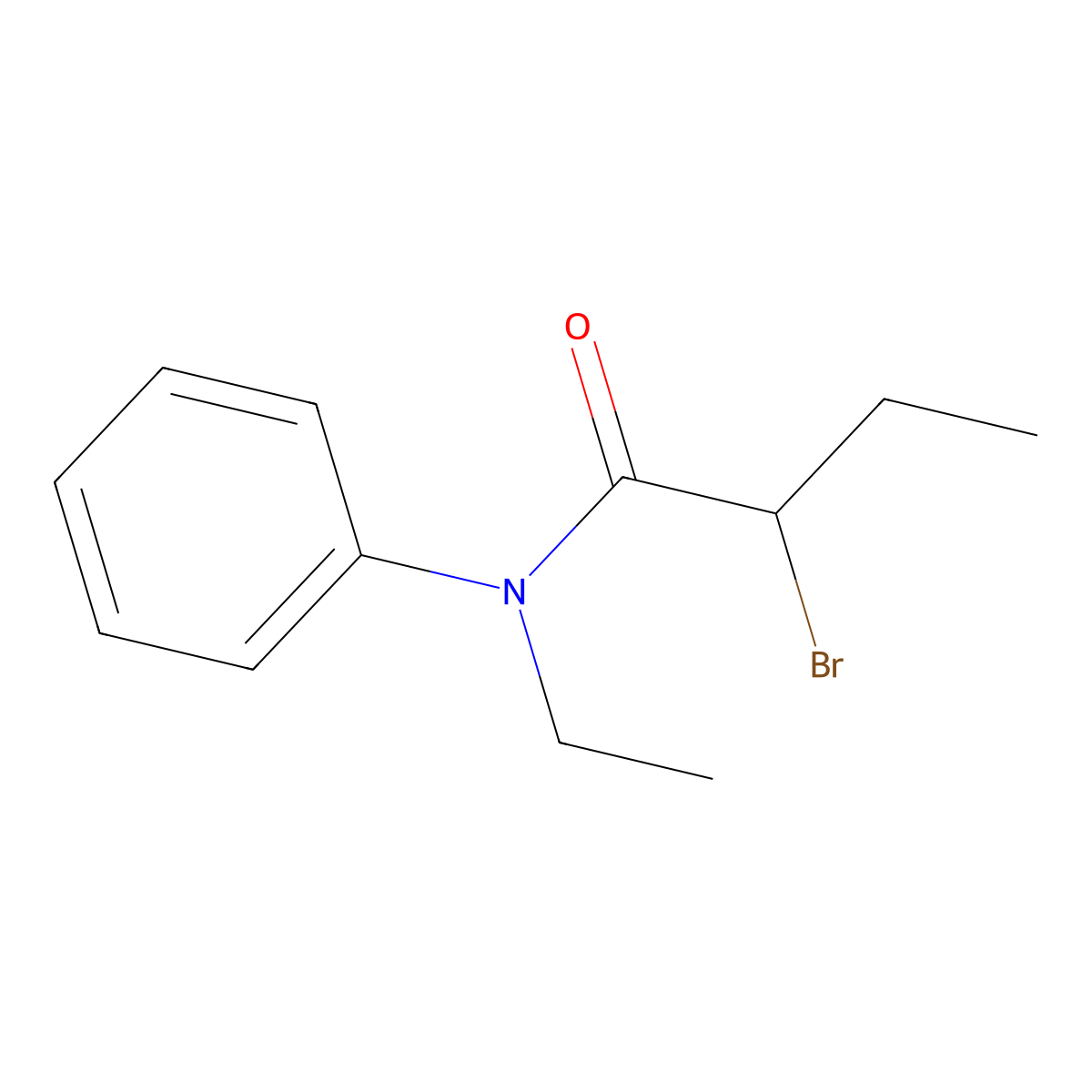 2-bromo-N-ethyl-N-phenylbutanamide molecular structure, CAS 1119450-25-7