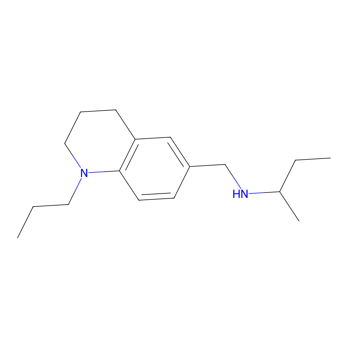 N-(sec-butyl)-N-[(1-propyl-1,2,3,4-tetrahydroquinolin-6-yl)methyl]amine molecular structure, CAS 1119450-28-0
