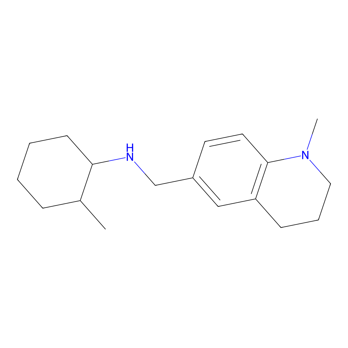 N-(2-methylcyclohexyl)-N-[(1-methyl-1,2,3,4-tetrahydroquinolin-6-yl)methyl]amine molecular structure, CAS 1119450-29-1