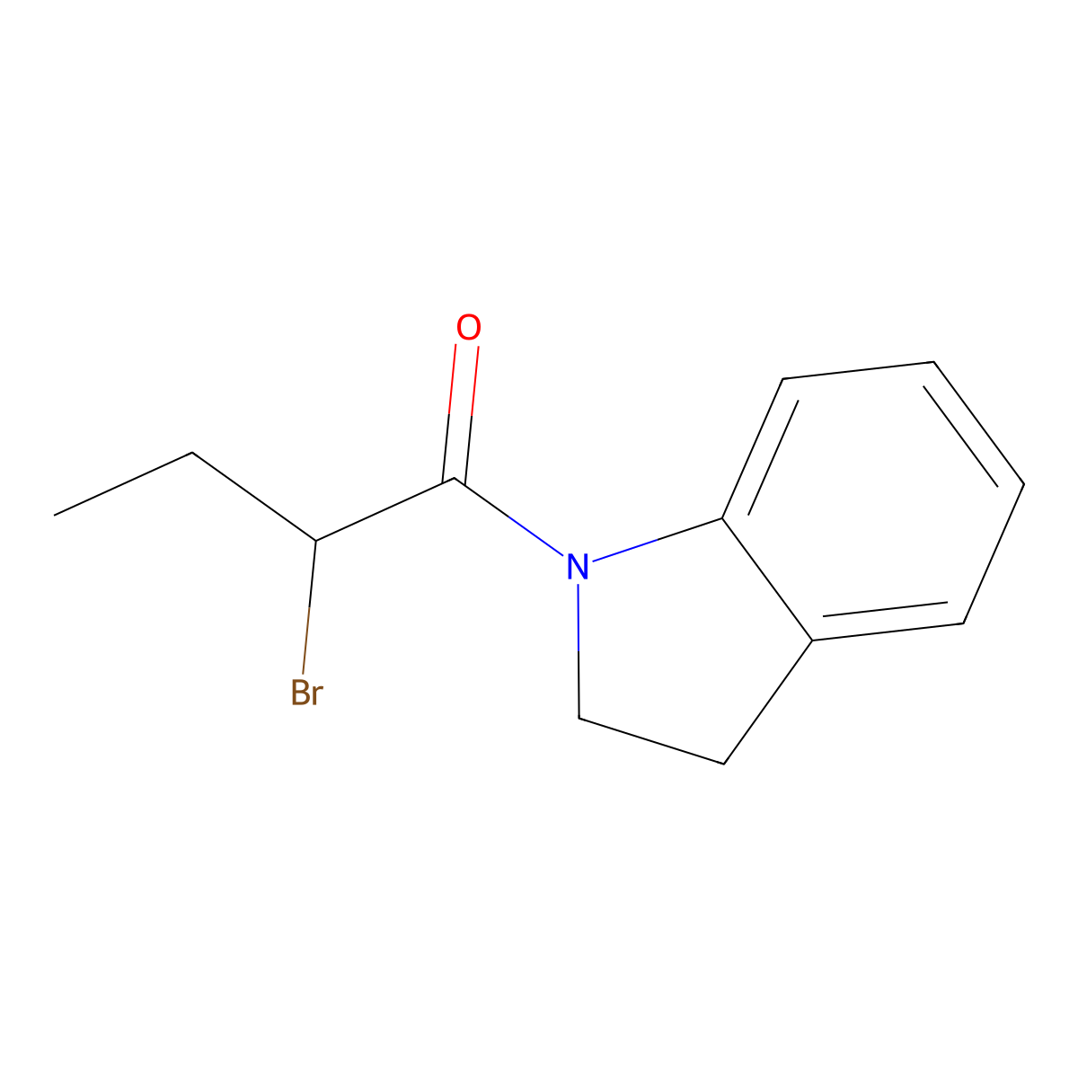 1-(2-Bromobutanoyl)indoline molecular structure, CAS 1119450-42-8