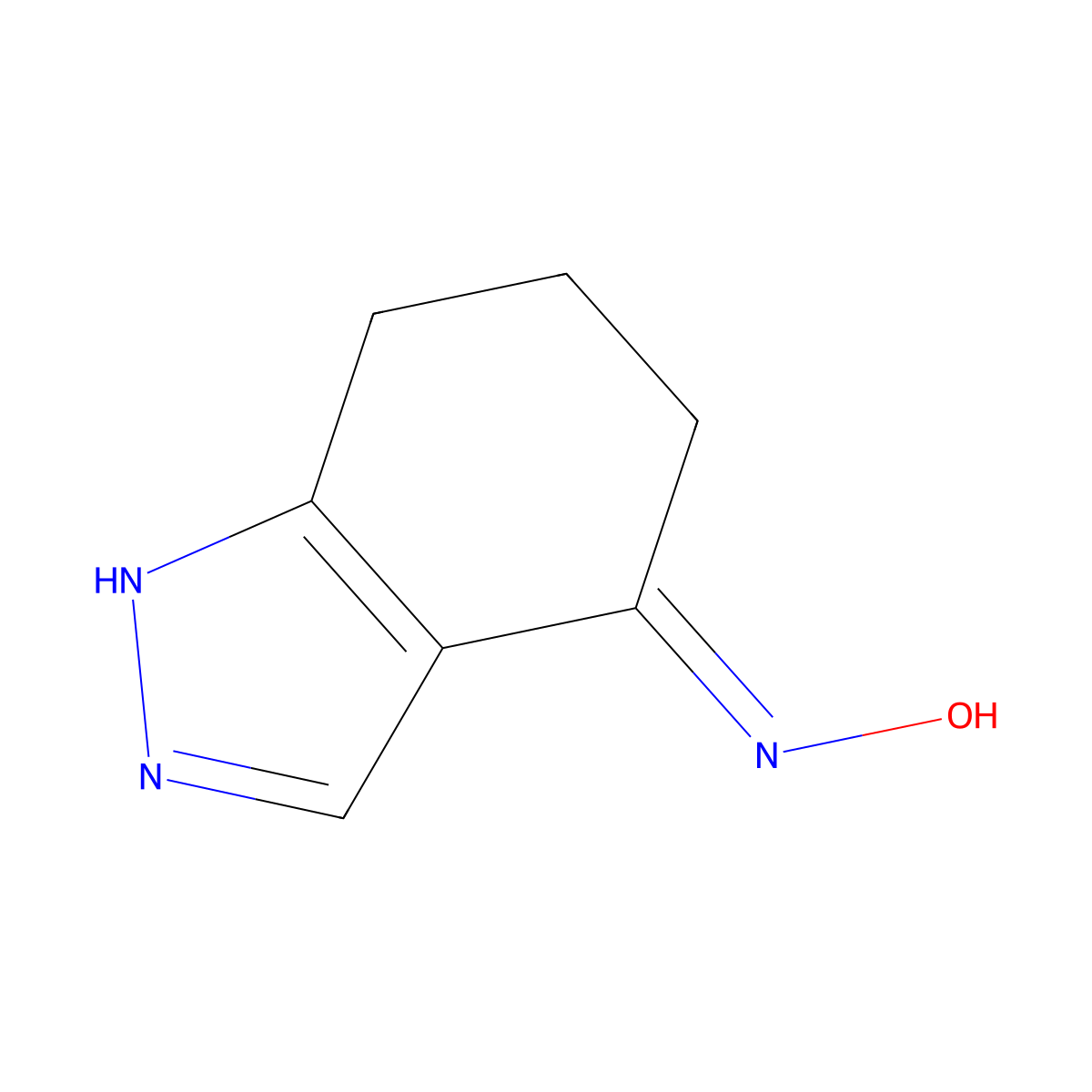 N-(1,5,6,7-tetrahydroindazol-4-ylidene)hydroxylamine molecular structure, CAS 1119451-04-5