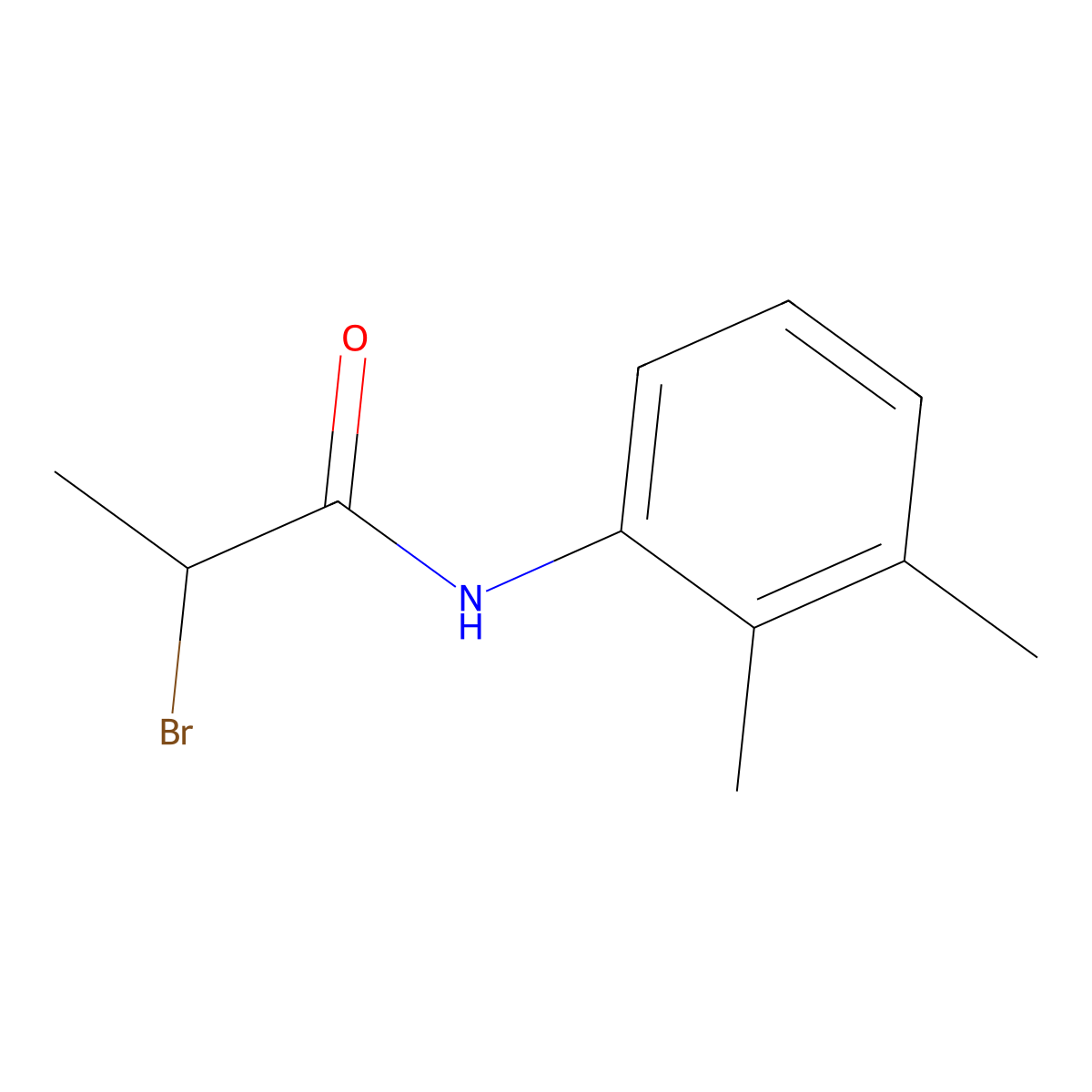 2-bromo-N-(2,3-dimethylphenyl)propanamide molecular structure, CAS 1119451-12-5