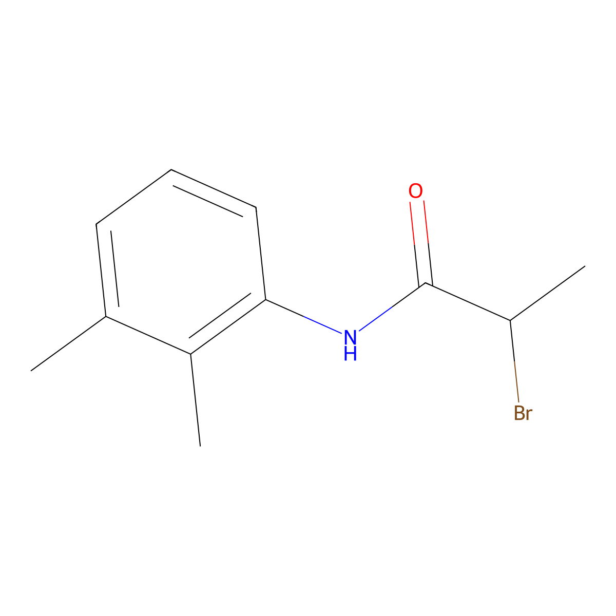 2-bromo-N-(2,3-dimethylphenyl)propanamide molecular structure, CAS 1119451-12-5