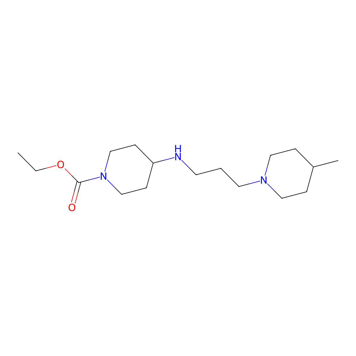 Ethyl 4-{[3-(4-methylpiperidin-1-YL)propyl]-amino}piperidine-1-carboxylate molecular structure, CAS 1119451-19-2