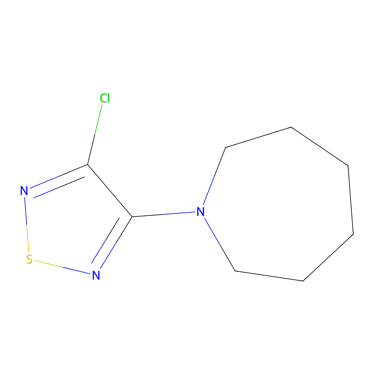 1-(4-Chloro-1,2,5-thiadiazol-3-yl)azepane molecular structure, CAS 1119451-34-1