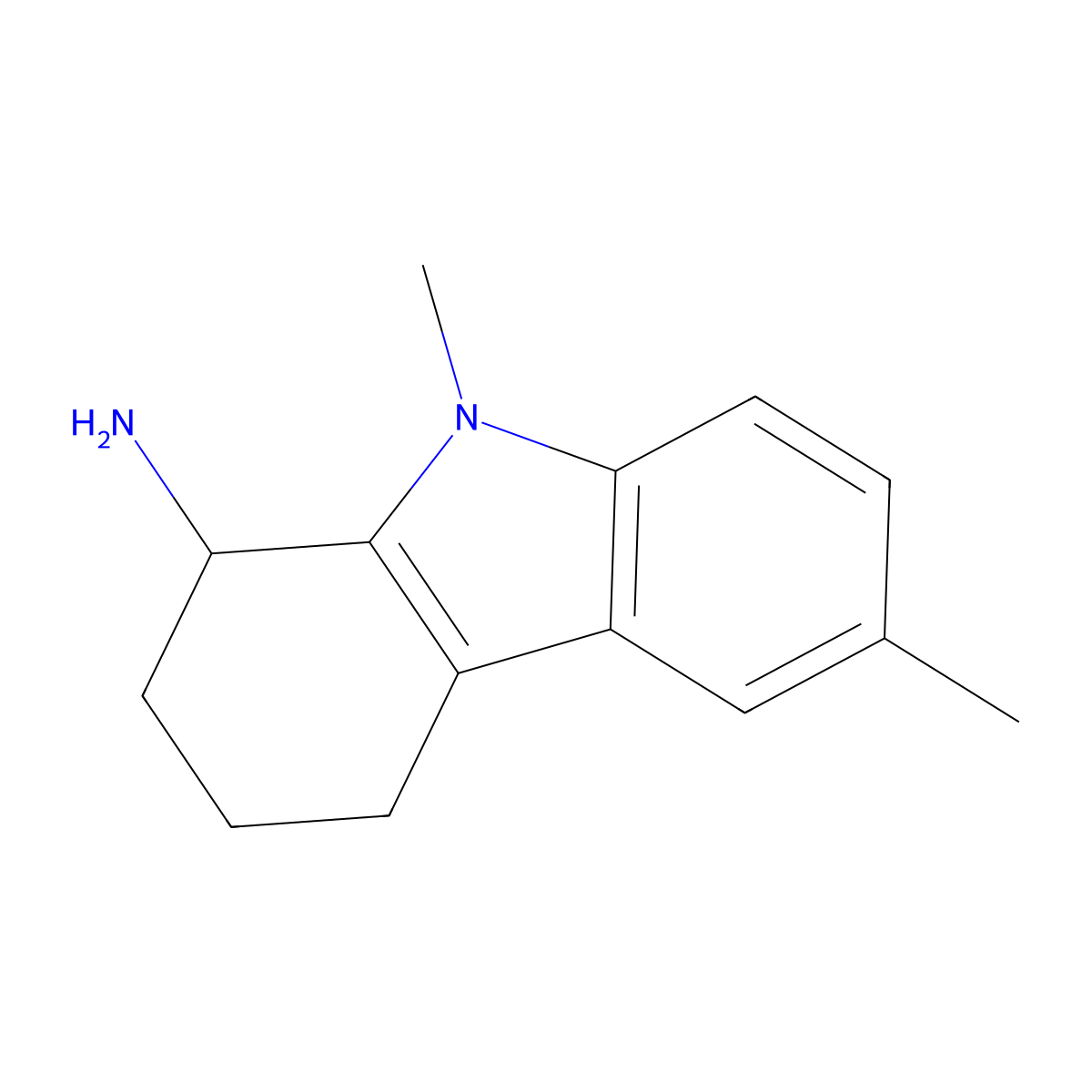 6,9-dimethyl-2,3,4,9-tetrahydro-1H-carbazol-1-amine molecular structure, CAS 1119451-37-4