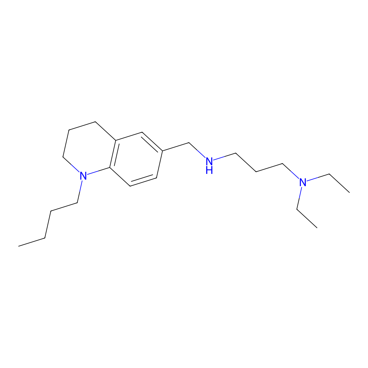 N'-[(1-butyl-1,2,3,4-tetrahydroquinolin-6-yl)methyl]-N,N-diethylpropane-1,3-diamine molecular structure, CAS 1119451-44-3