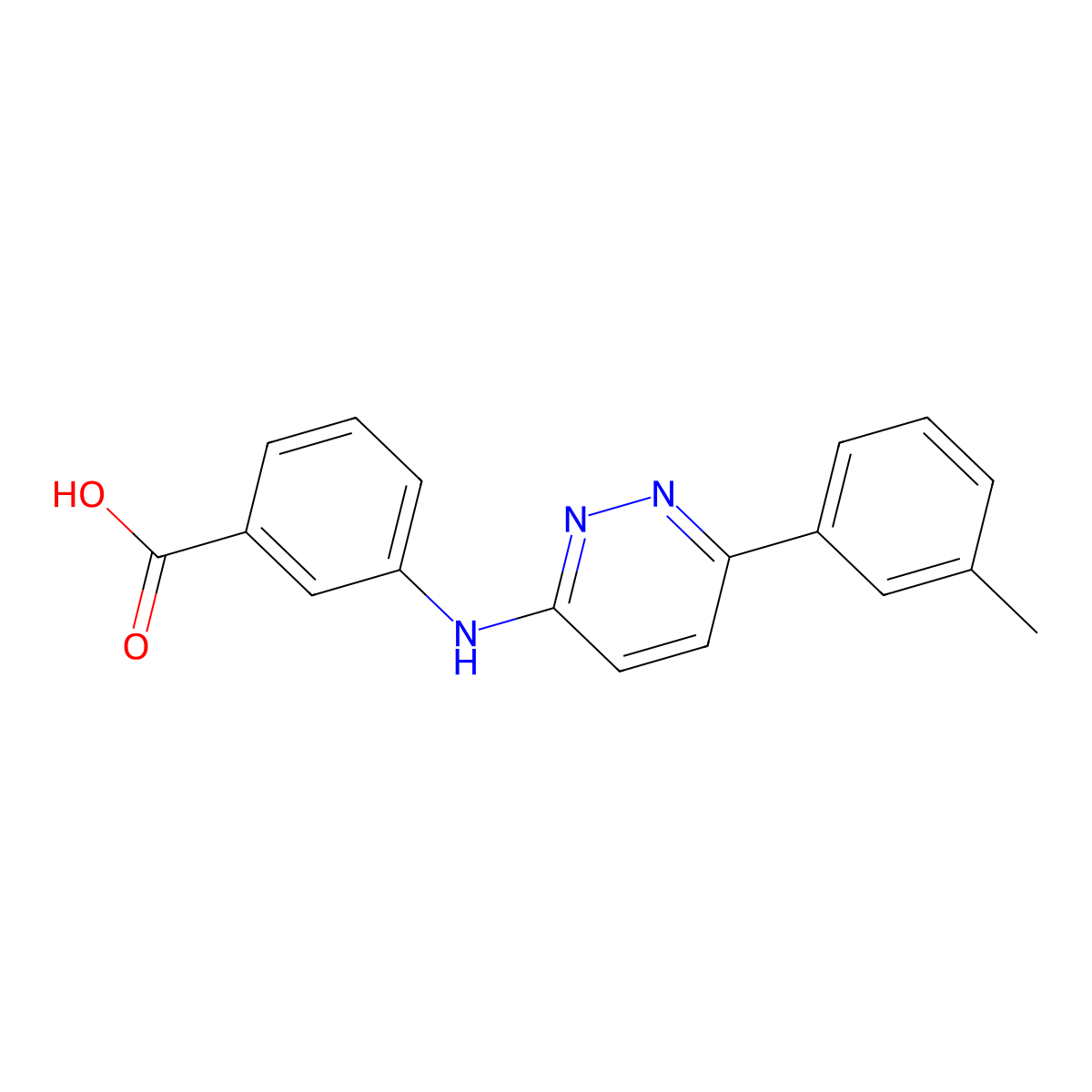 3-{[6-(3-Methylphenyl)pyridazin-3-YL]-amino}benzoic acid molecular structure, CAS 1119451-53-4
