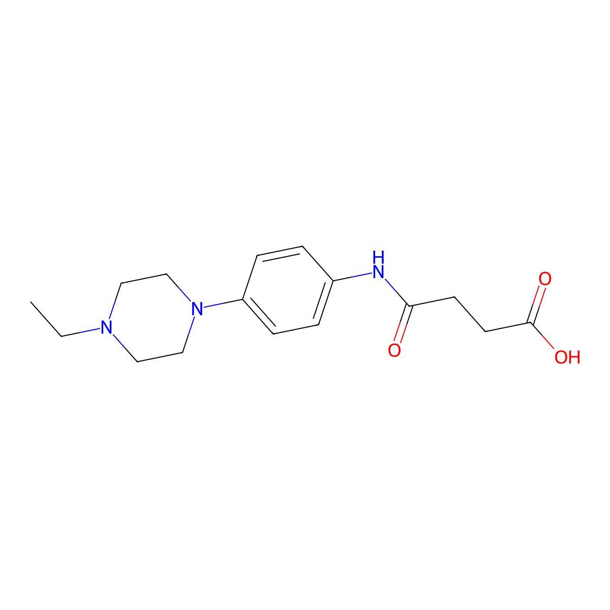 4-{[4-(4-Ethylpiperazin-1-yl)phenyl]amino}-4-oxobutanoic acid molecular structure, CAS 1119451-56-7