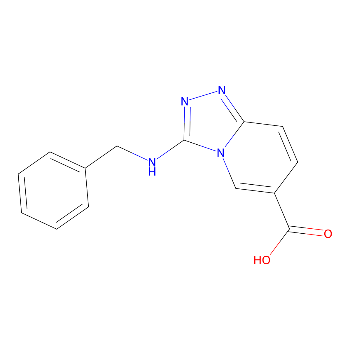 3-(Benzylamino)[1,2,4]triazolo[4,3-a]pyridine-6-carboxylic acid molecular structure, CAS 1119452-12-8