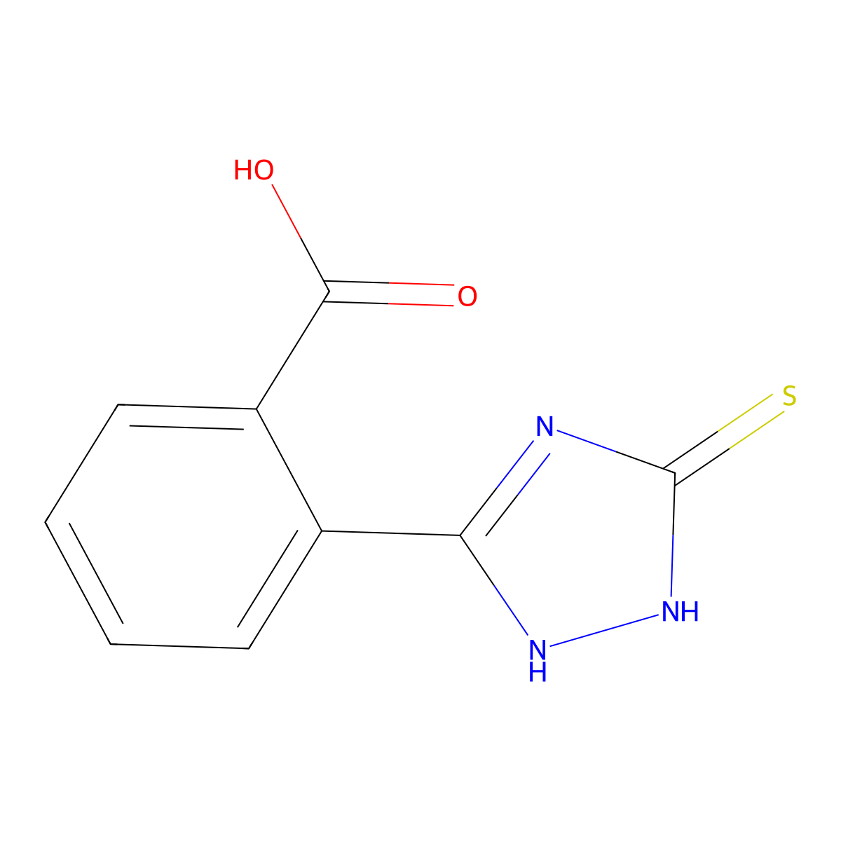 2-(5-sulfanylidene-4,5-dihydro-1H-1,2,4-triazol-3-yl)benzoic acid molecular structure, CAS 1119452-21-9