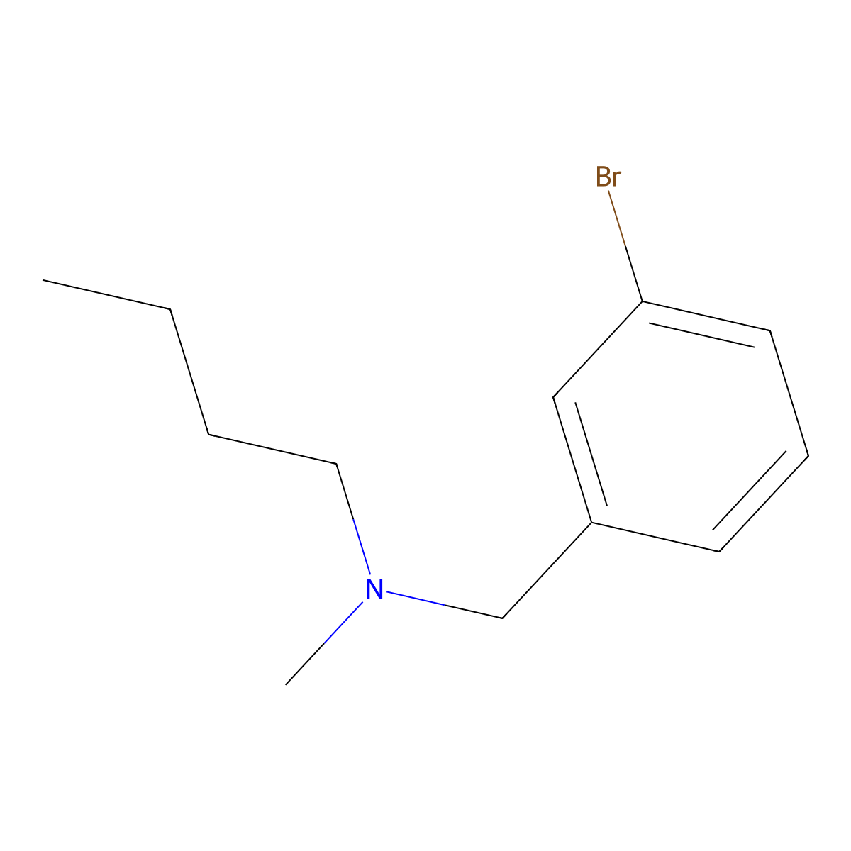 N-(3-bromobenzyl)-N-butyl-N-methylamine molecular structure, CAS 1119452-28-6