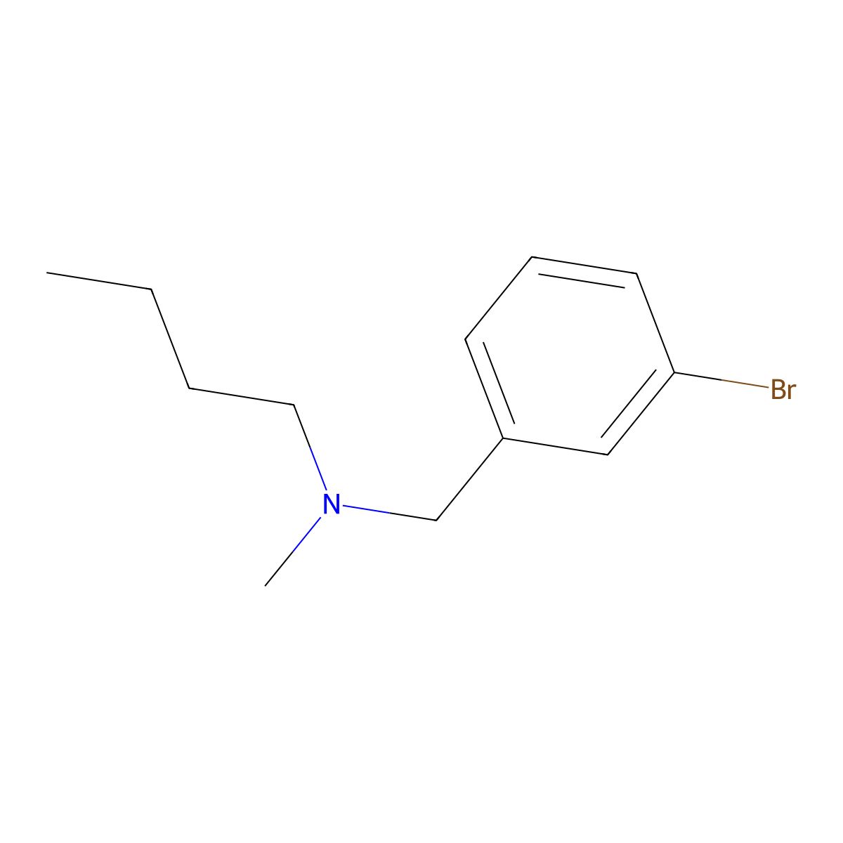 N-(3-bromobenzyl)-N-butyl-N-methylamine molecular structure, CAS 1119452-28-6