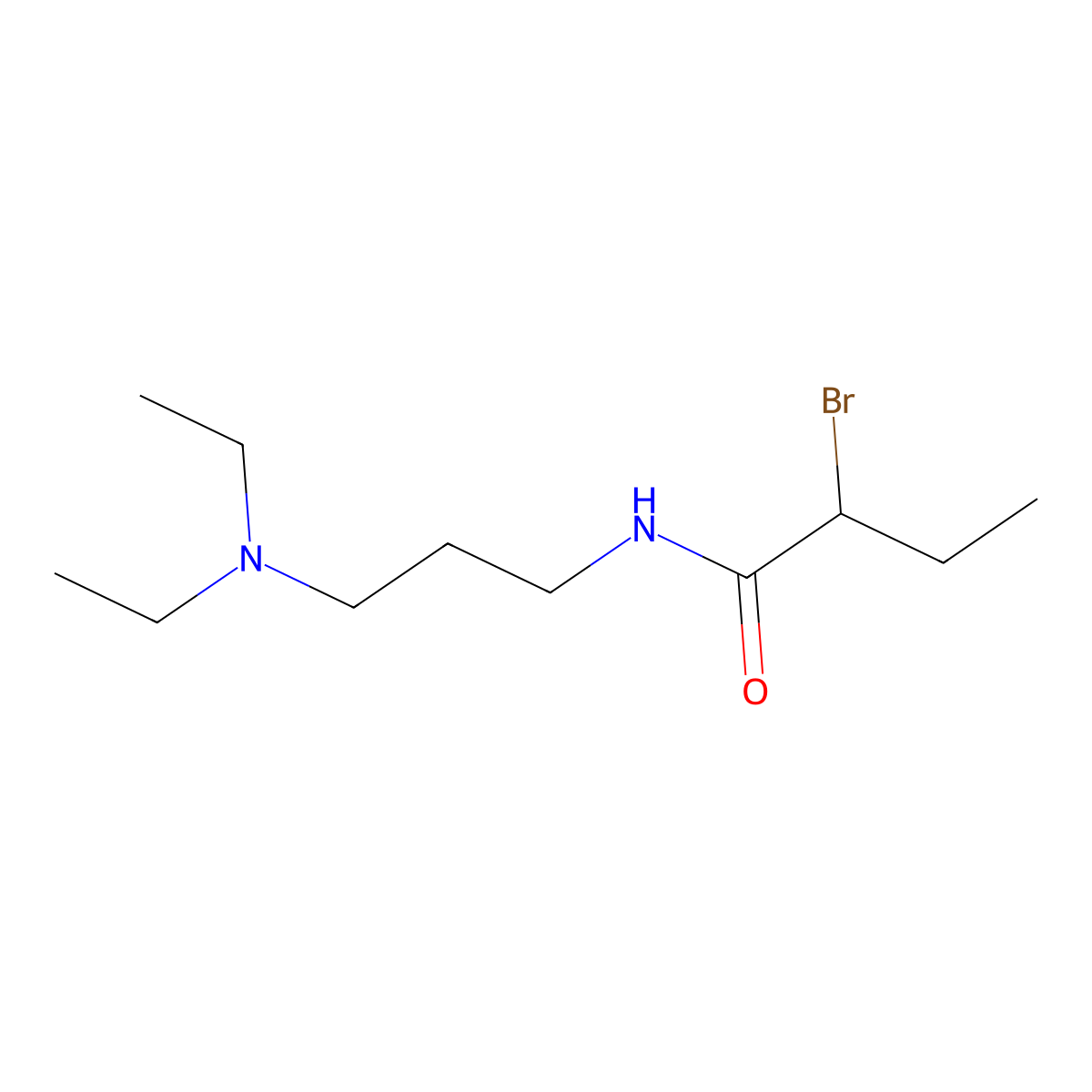 2-bromo-N-[3-(diethylamino)propyl]butanamide molecular structure, CAS 1119452-34-4